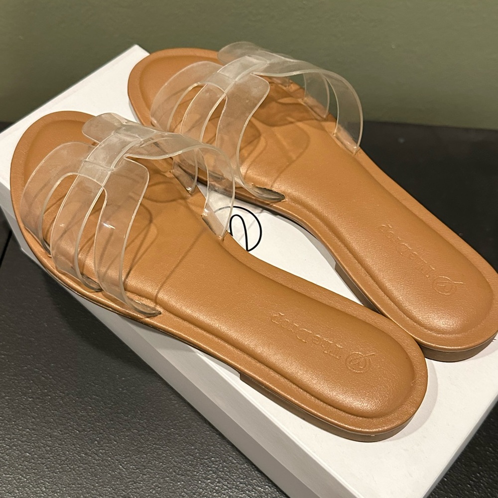 The Drop - Women's Monika Flat H-Band Slide Sandal